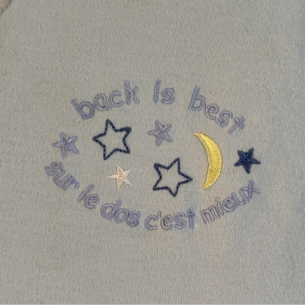 Sleep Sack Xl Sleeveless Size 18-24 Months light blue zippered *READ - Picture 4 of 7